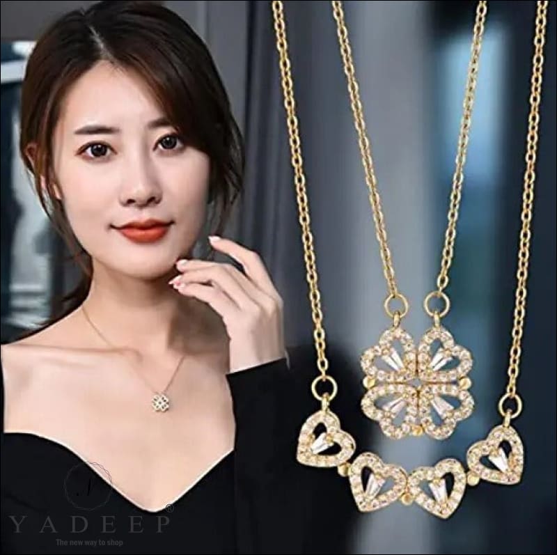 Buy Heart Shaped Pendant Necklace and Earring Set Online