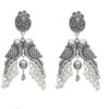 Traditional German Silver Fashionable Bird Caged Earrings For Women And Girls Jewellery