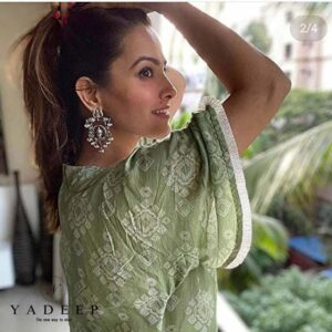 Yadeep India Beautiful Celebrity Inspired lord ganesha earrings Oxidized Silver Alloy Stud Earrings for Women, Silver