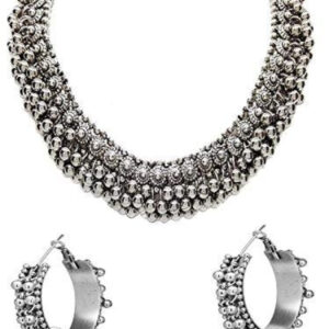 Yadeep India  Choker Necklace Set with Earrings for Girls & Women