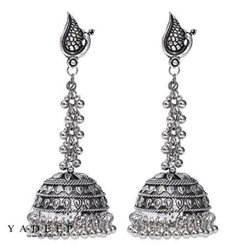 whatsapp to order....rme oj | Jhumka earrings, Silver, Jhumka