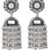 Yadeep India German Silver Earrings For Womens & Girls Jewellery