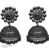 Yadeep India Metal Oxidised Silver Jhumka Earrings For Women & Girls Jewellery