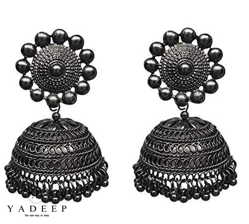Buy Silver Earrings for Women by Oomph Online | Ajio.com