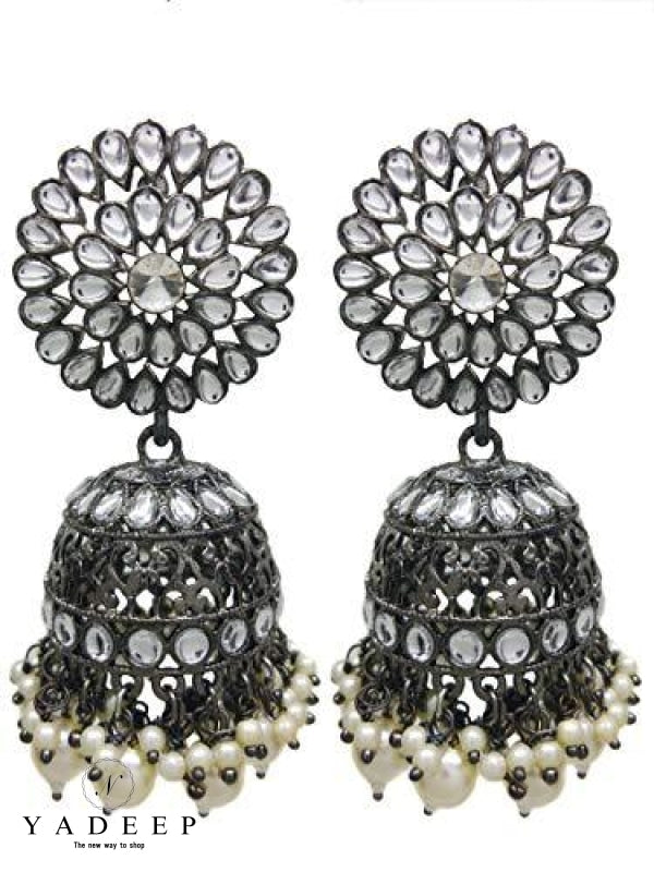 Golden Jhumka Earrings Ethnic Jhumki & Studs For Women & Girls Suitable For  All the occasions