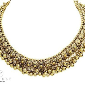 Yadeep India , Traditional Choker Necklace , Boho Designer Oxidized Choker Necklace Set for Girls & Women