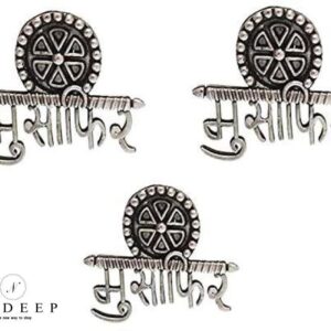 Yadeep India Traditional Metal Oxidised Silver Stud Earrings for Women & Girls