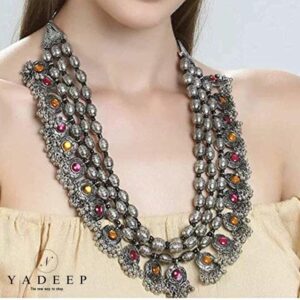 Yadeep India Women’s Gold Plated Base Metal Choker Necklace (Gold)