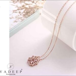 YADEEP JEWELS 2 in 1 Magnetic 4 Heart Necklace